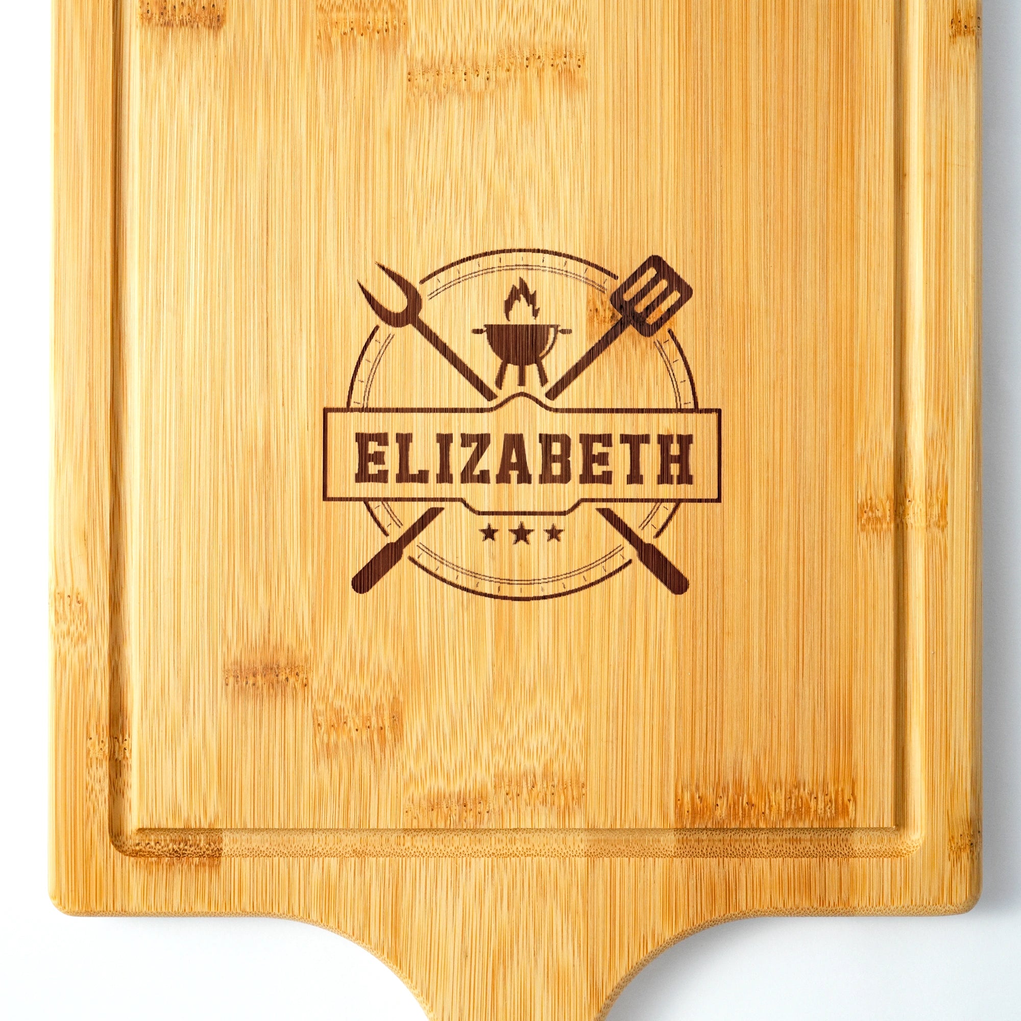 Custom engraved bamboo pizza board, a must-have for family dinners