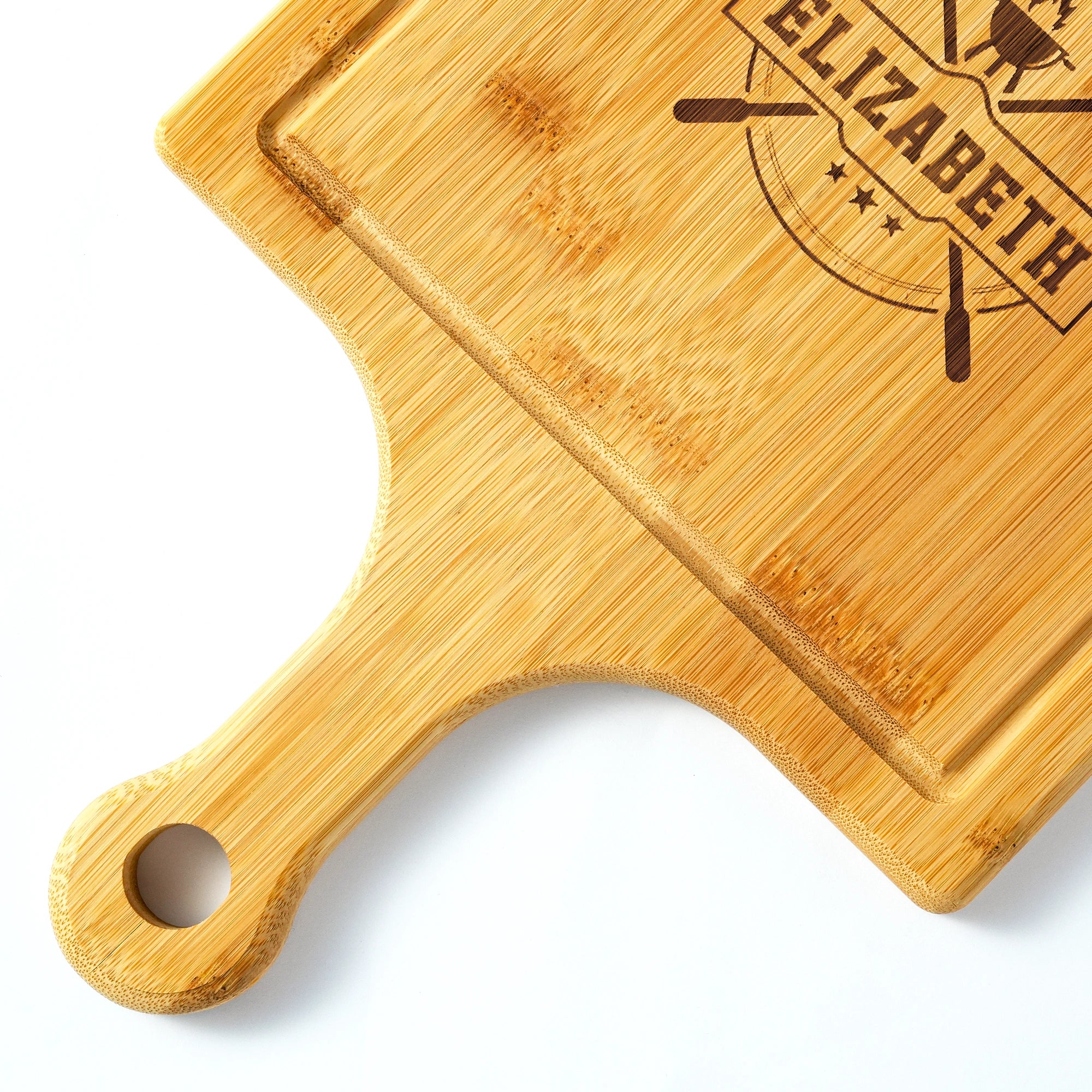 Custom engraved bamboo pizza board, a must-have for family dinners