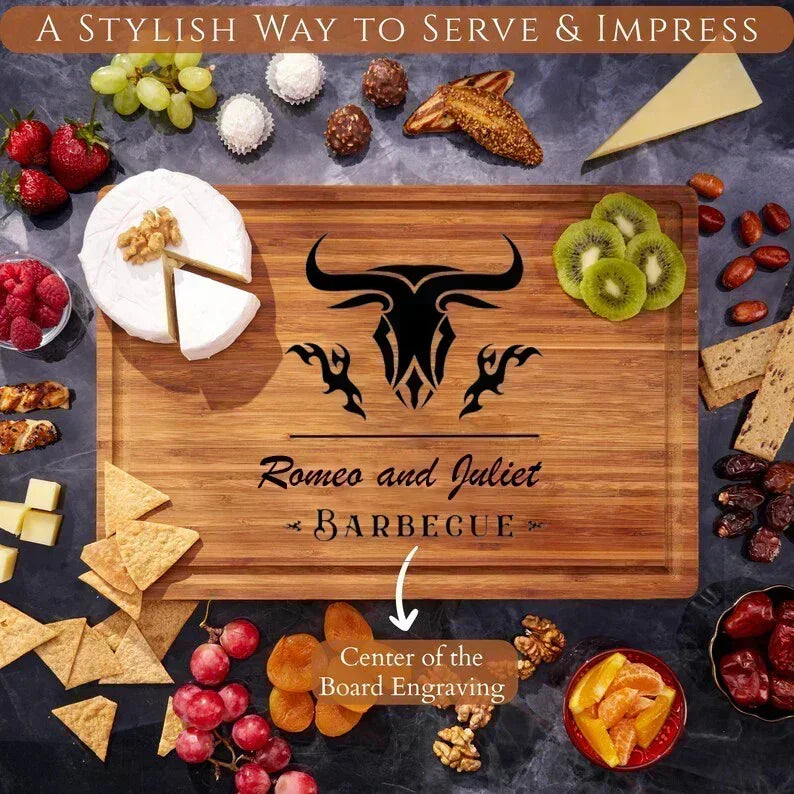 Personalized Custom Engraved Bamboo Cutting Board - Elyseeaqua