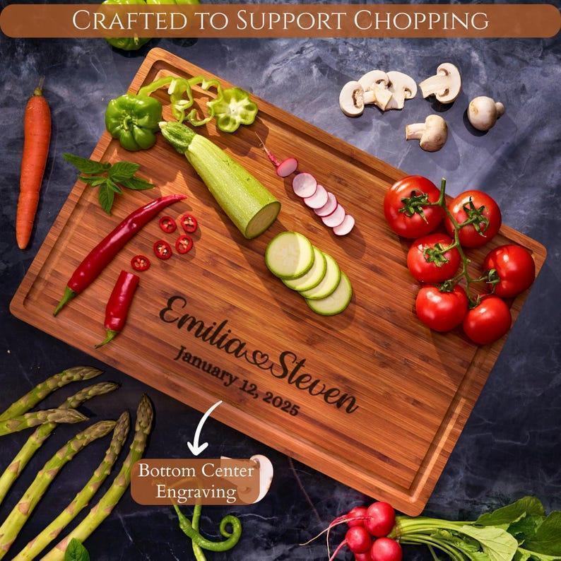Personalized Custom Engraved Bamboo Cutting Board - Elyseeaqua