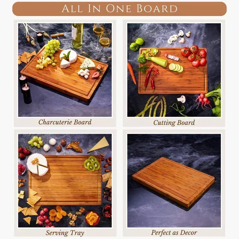 Personalized Custom Engraved Bamboo Cutting Board - Elyseeaqua