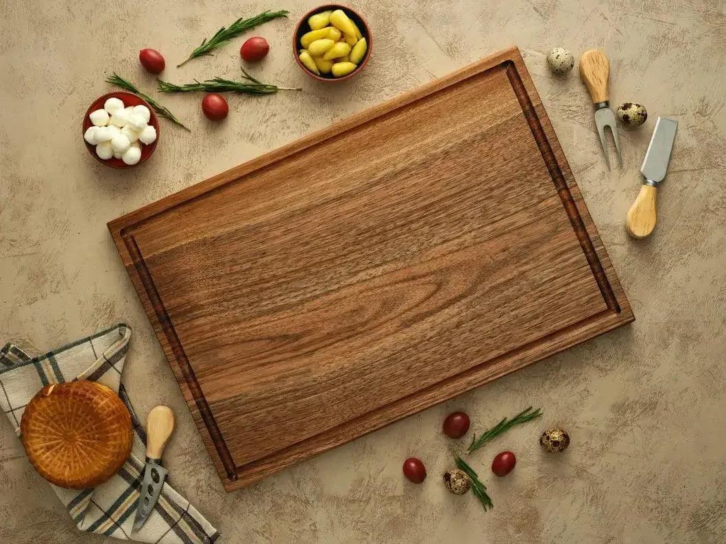Personalized Walnut Cutting Board Retirement Celebration Gift