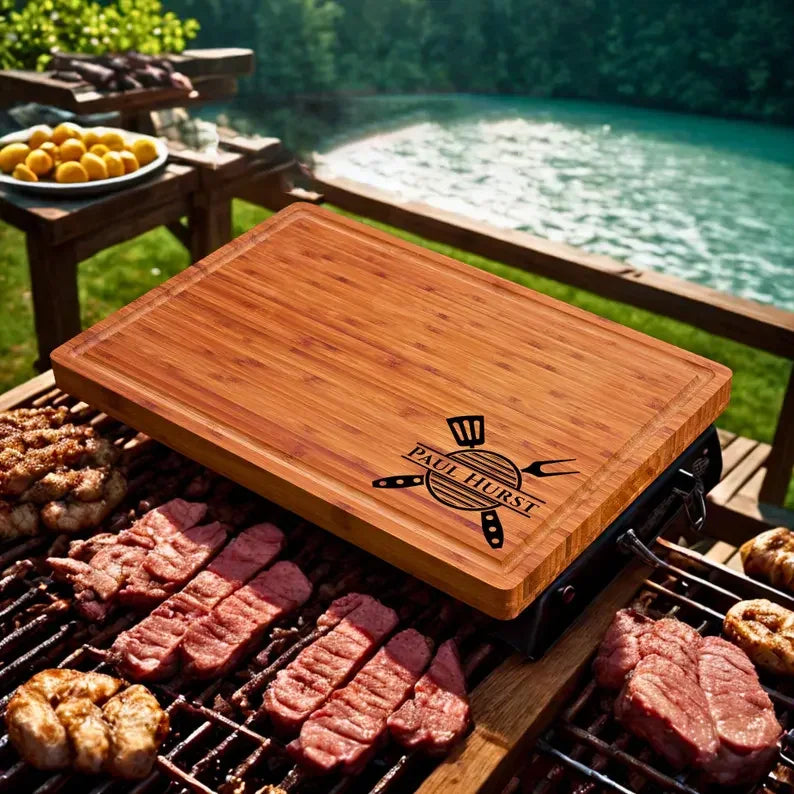 Couple's Anniversary Gift Customized Engraved Bamboo Cutting Board - Elyseeaqua