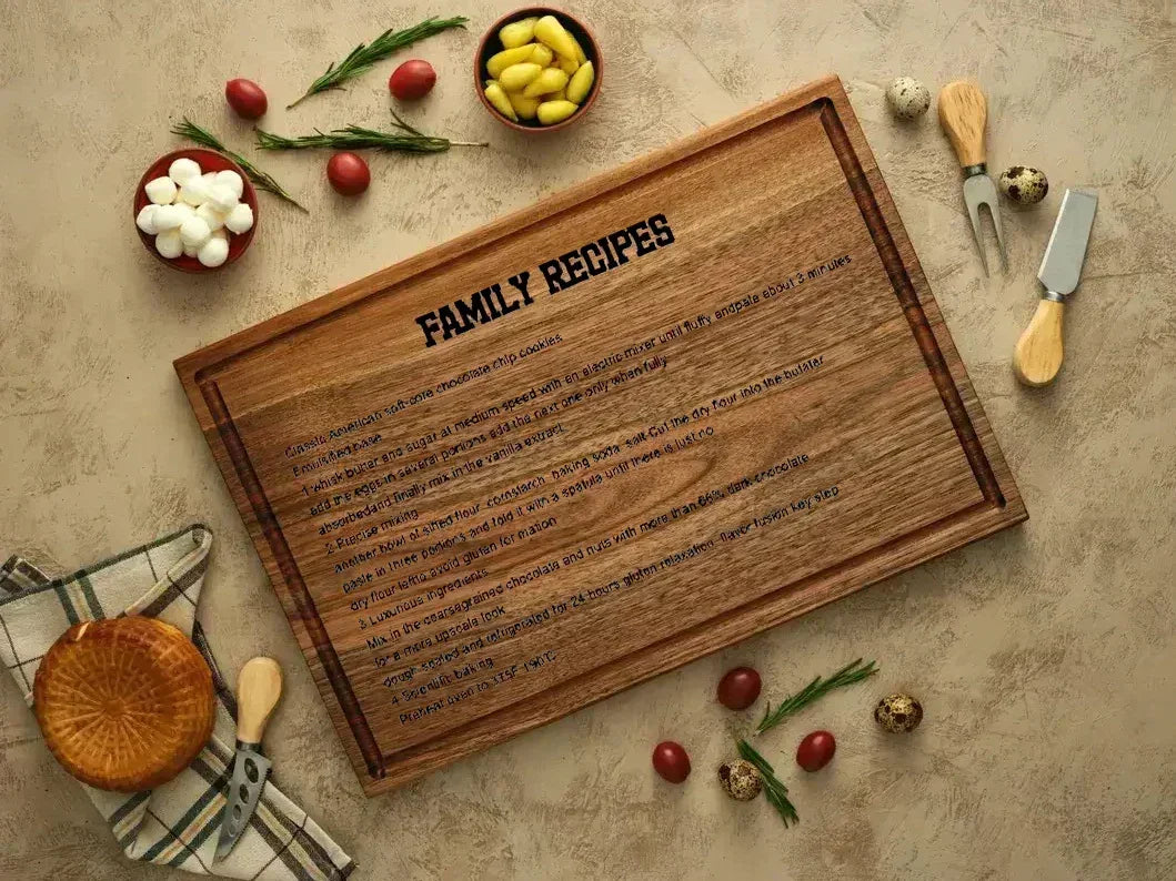 Personalized Walnut Cutting Board Retirement Celebration Gift