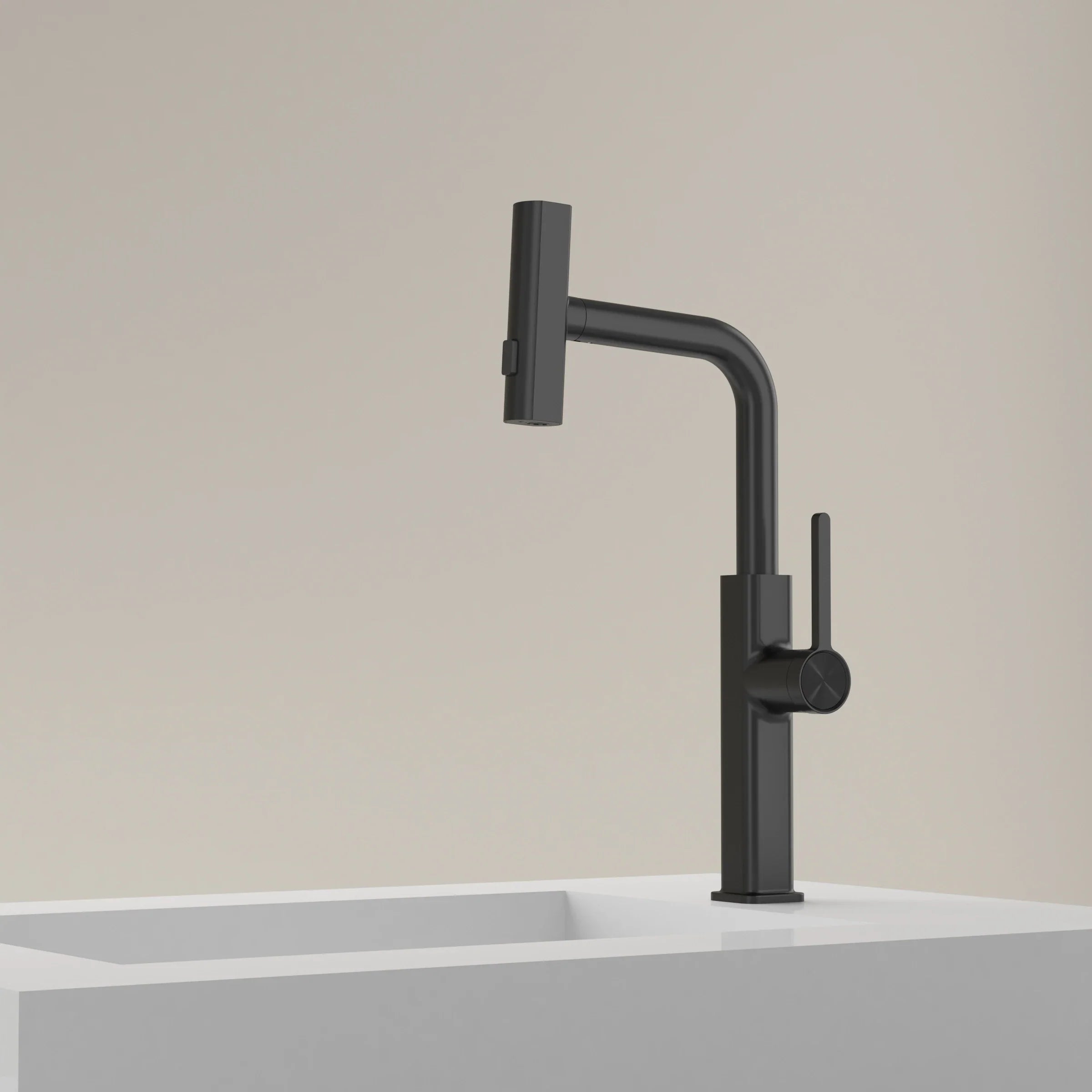 Elyseeaqua Waterfall & Pull-Out Kitchen Faucet