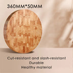 Round thick oak cutting board can be personalized engraving