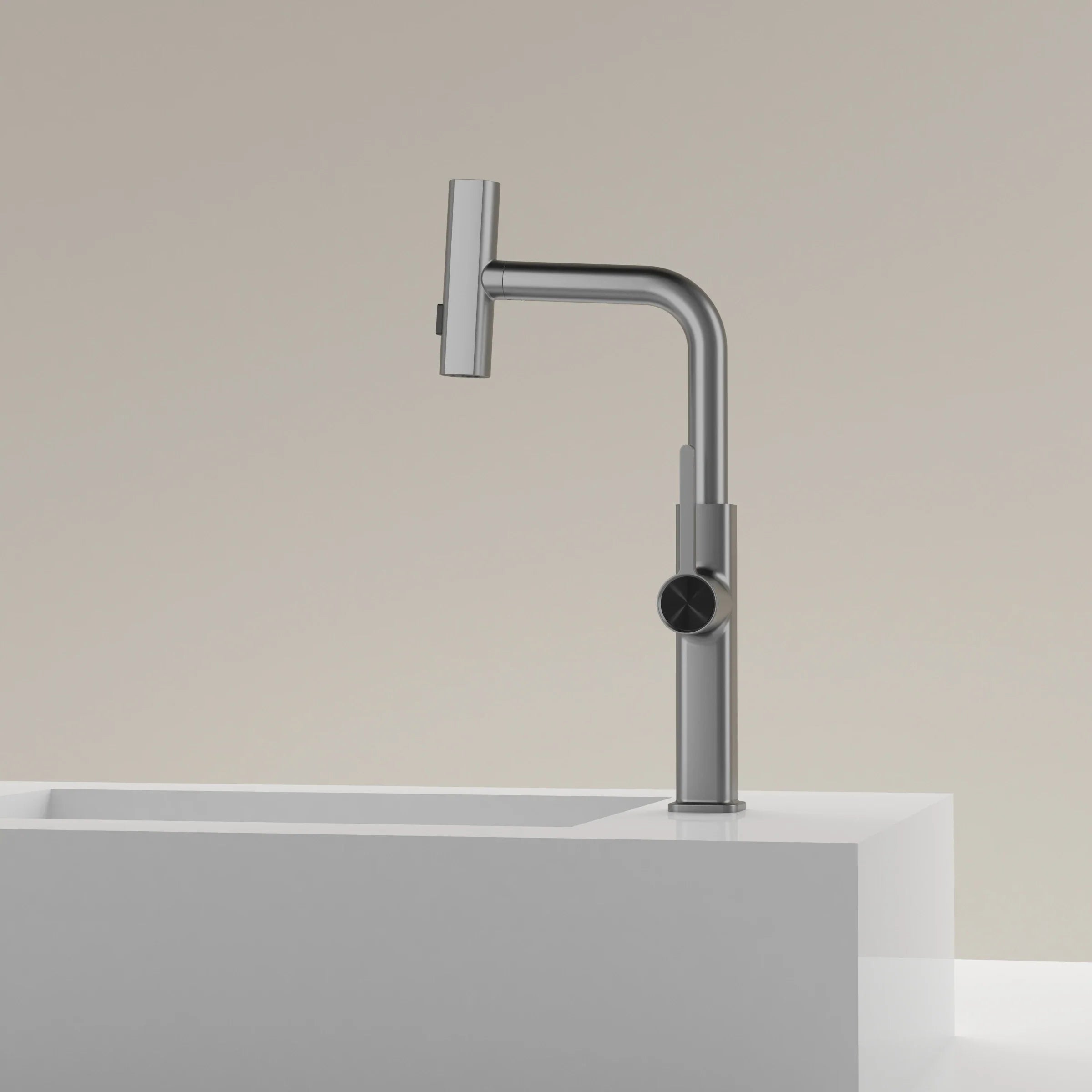 Elyseeaqua Waterfall & Pull-Out Kitchen Faucet