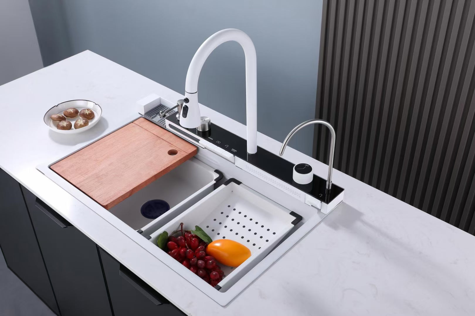 Elyseeaqua Luxury Kitchen Sink with Digital Display and Waterfall Design