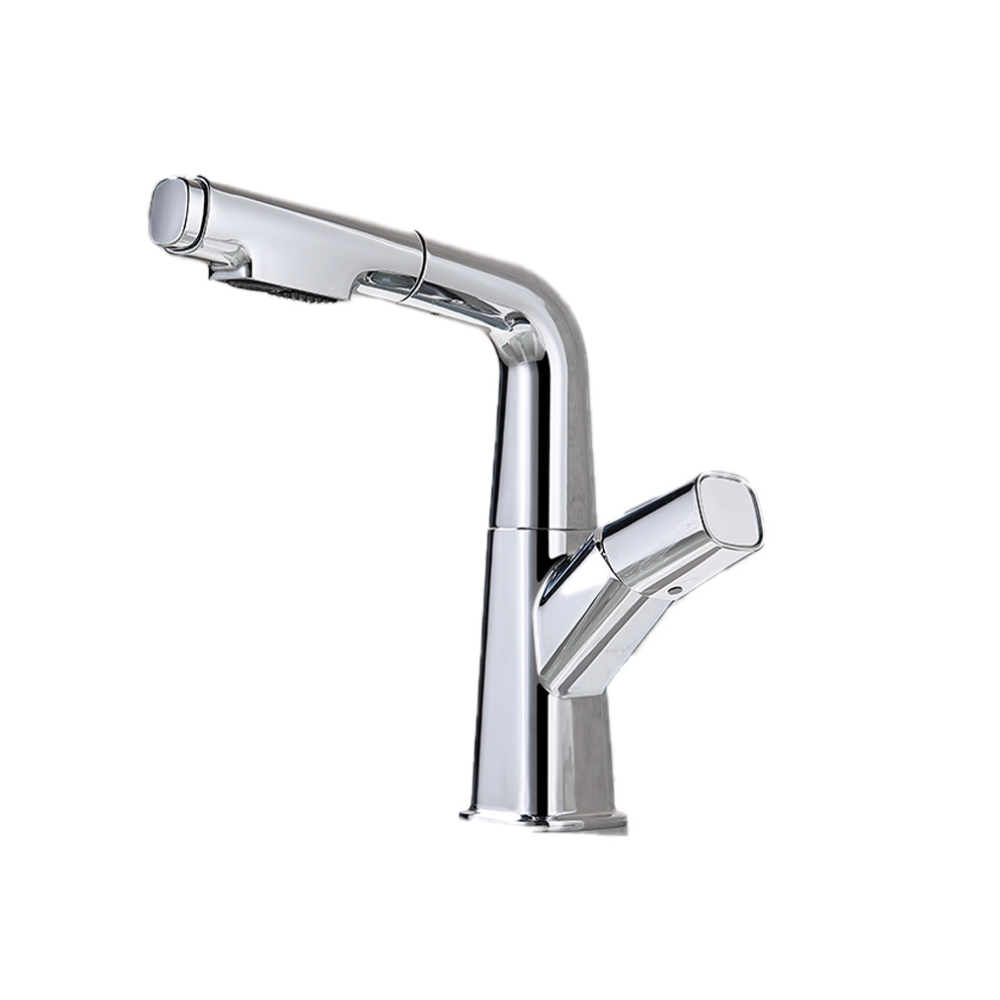 Elyseeaqua Pull-Out Lifting Basin Faucet Chrome