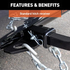 1 Trailer Hitch with Ball Mount