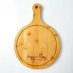 Pizza peel can be personalized with engraving for family gifts