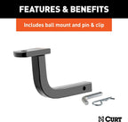 1 Trailer Hitch with Ball Mount