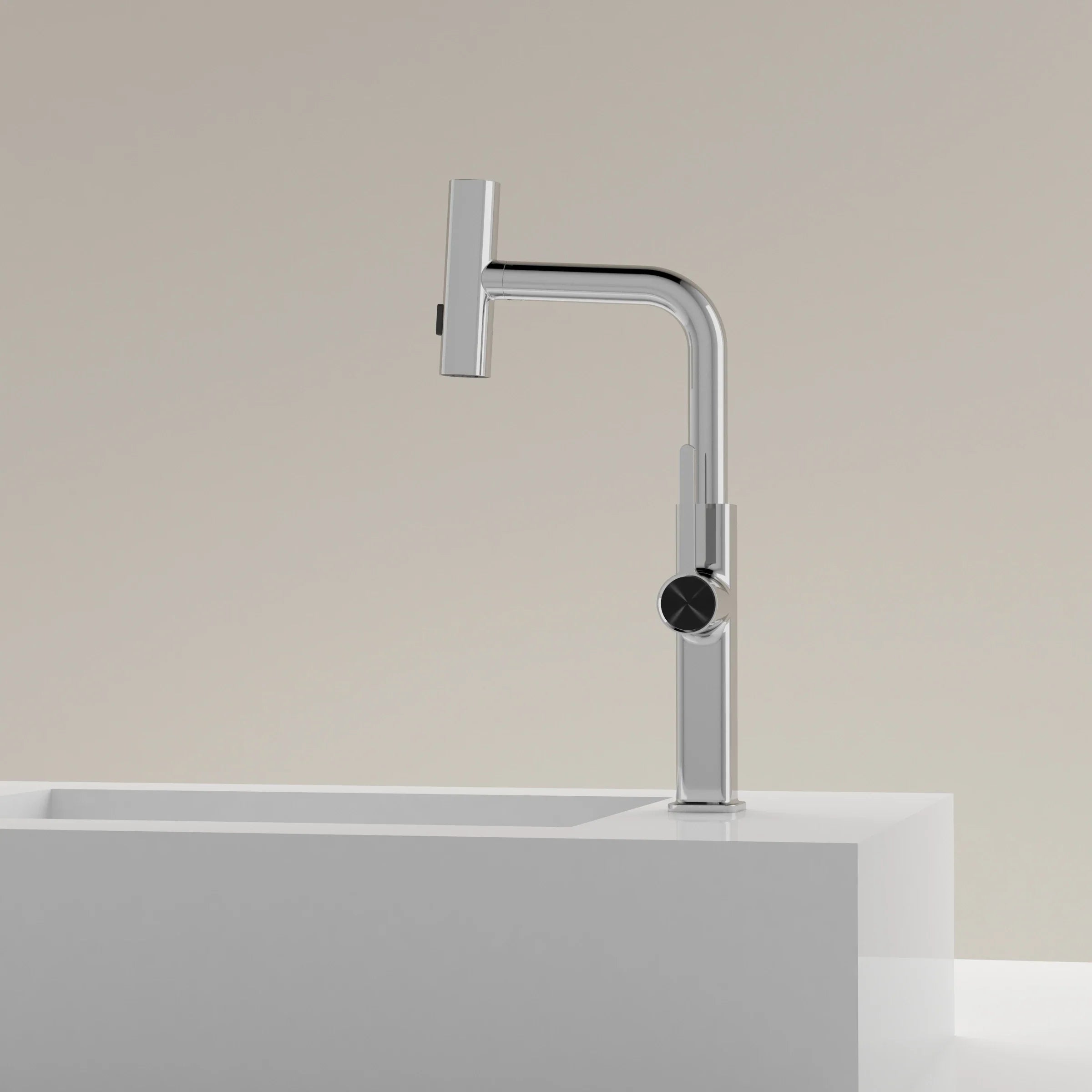 Elyseeaqua Waterfall & Pull-Out Kitchen Faucet