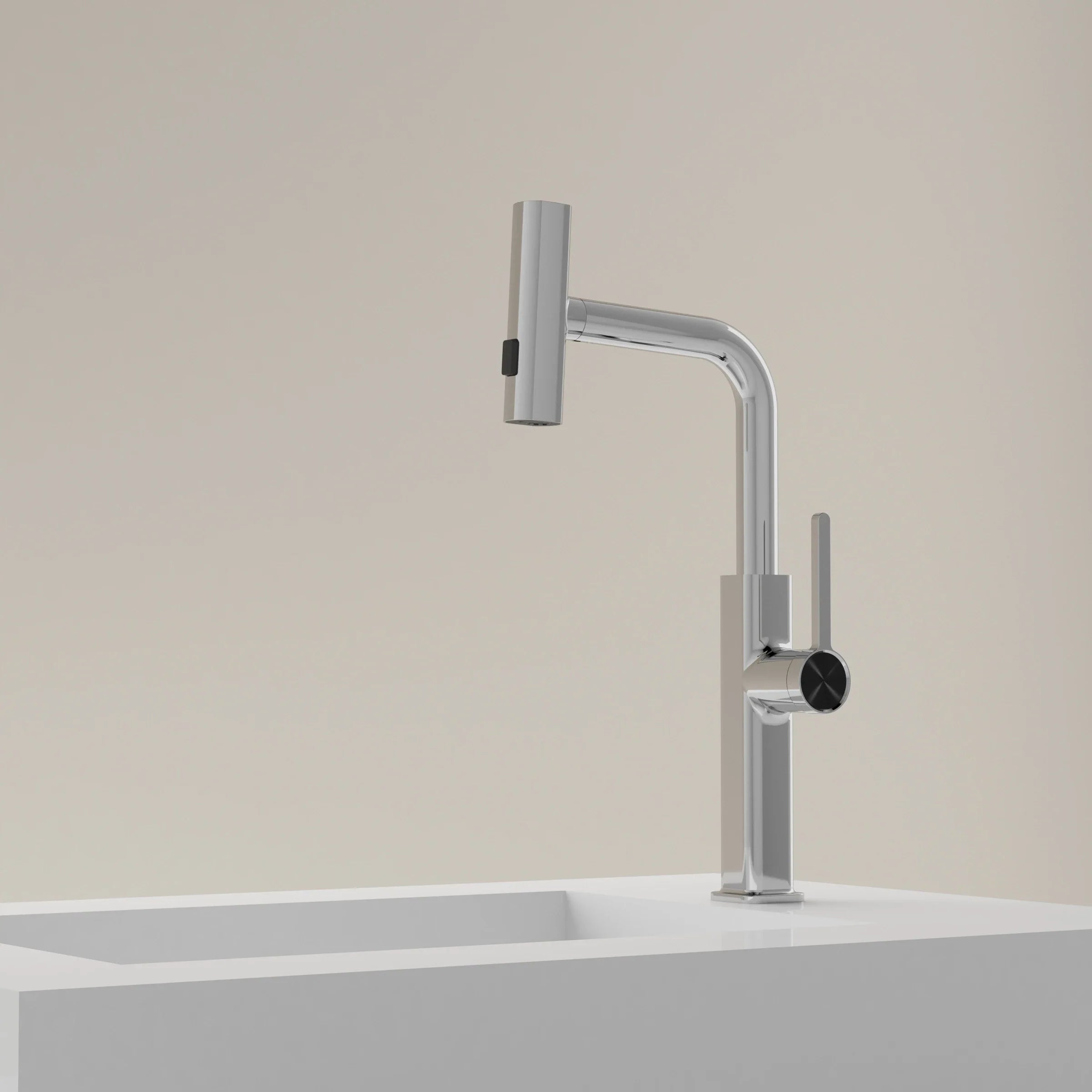 Elyseeaqua Waterfall & Pull-Out Kitchen Faucet