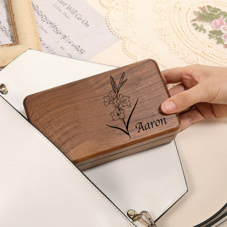 Custom Carved Wooden Jewelry Boxes