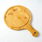 Pizza peel can be personalized with engraving for family gifts