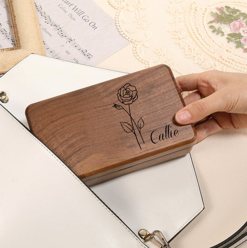 Custom Carved Wooden Jewelry Boxes