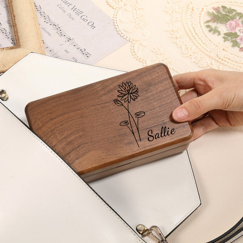 Custom Carved Wooden Jewelry Boxes