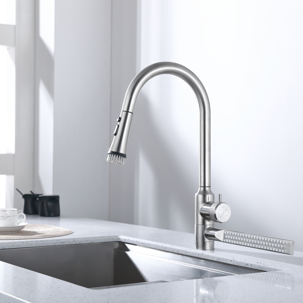 kitchen sink faucet with sprayer