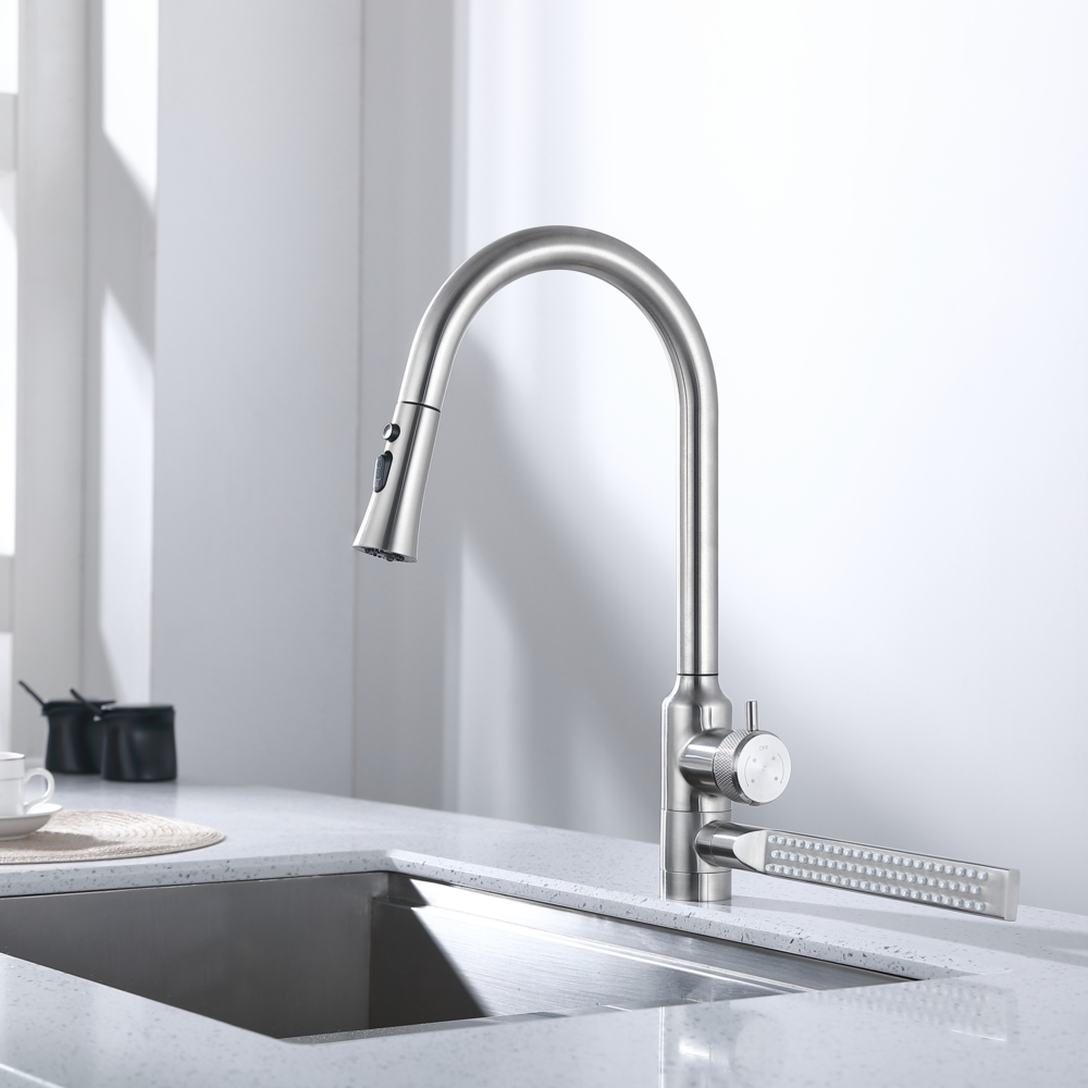 Elyseeaqua Professional Pull Down Sprayer Kitchen Sink Faucet /