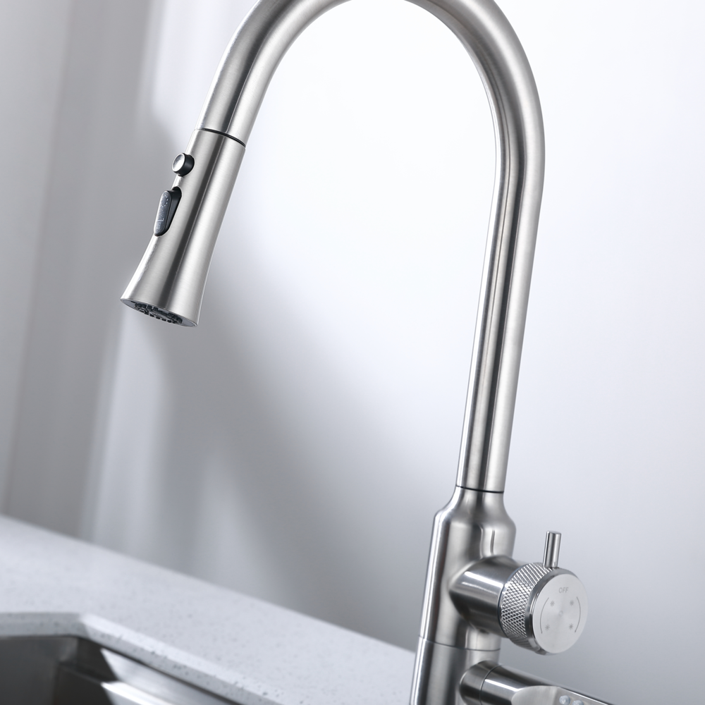 Elyseeaqua Professional Pull Down Sprayer Kitchen Sink Faucet /