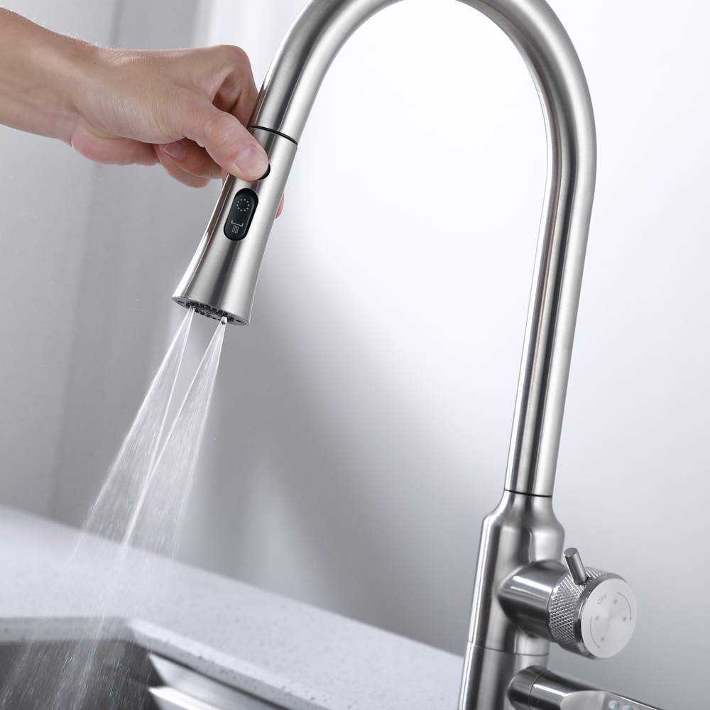 Elyseeaqua Professional Pull Down Sprayer Kitchen Sink Faucet /