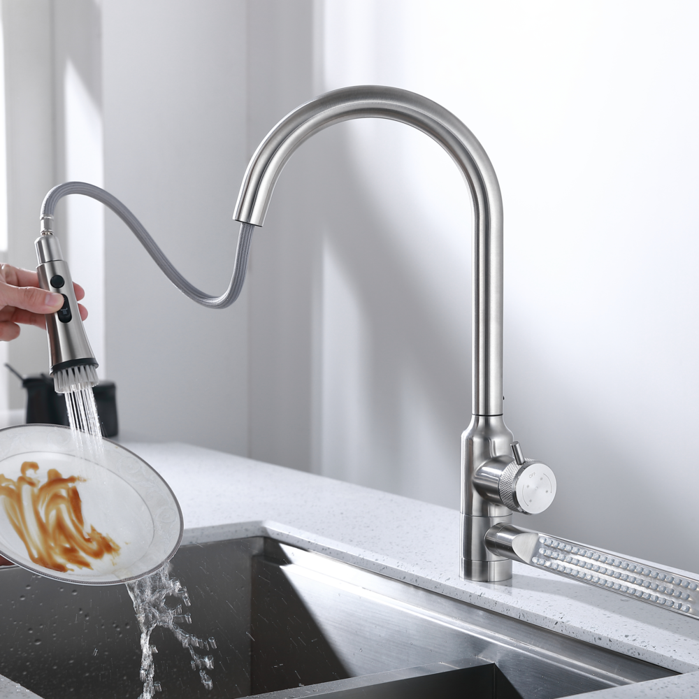 Elyseeaqua Professional Pull Down Sprayer Kitchen Sink Faucet /