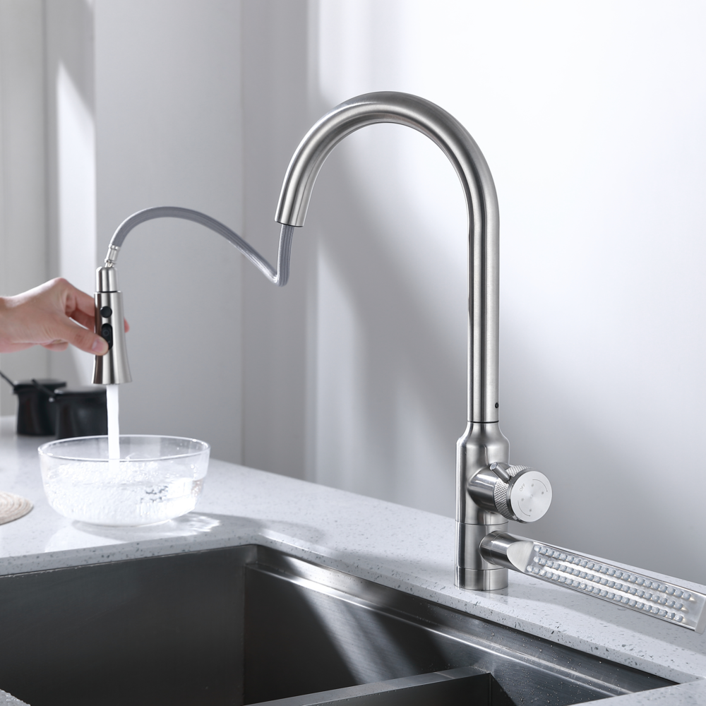 Elyseeaqua Professional Pull Down Sprayer Kitchen Sink Faucet /