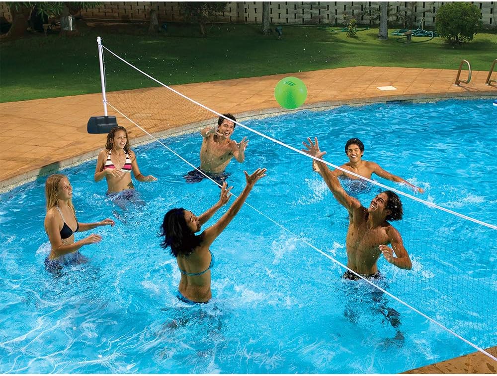 Splashback Poolside Basketball Game , Blue 34W x 38D x 45H in.