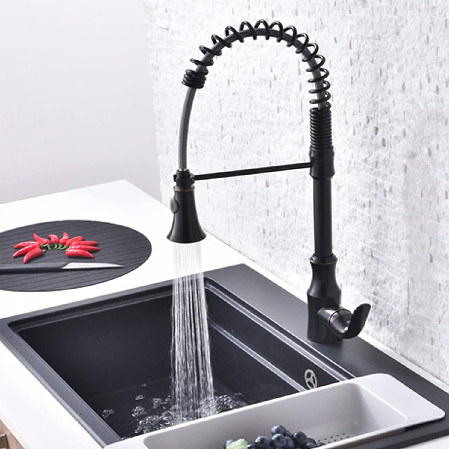 Elyseeaqua Kitchen Pull Down Sprayer 3 Function Faucet