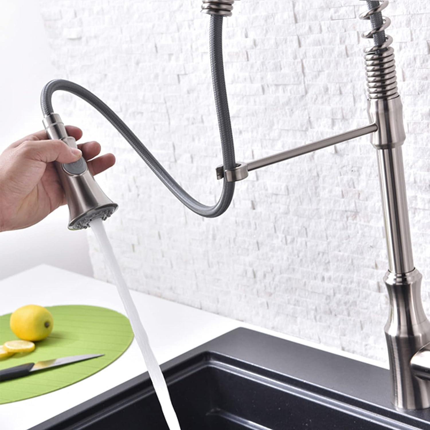 Elyseeaqua Kitchen Pull Down Sprayer 3 Function Faucet