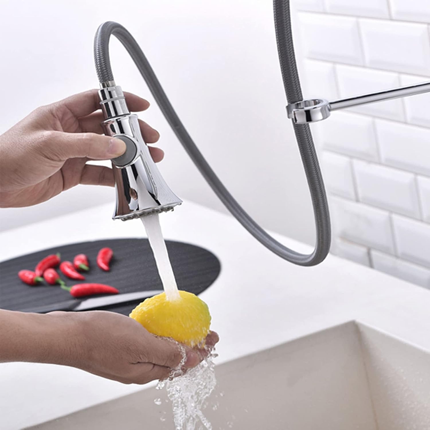 Elyseeaqua Kitchen Pull Down Sprayer 3 Function Faucet