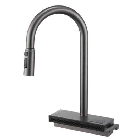 waterfall kitchen faucet with sprayer