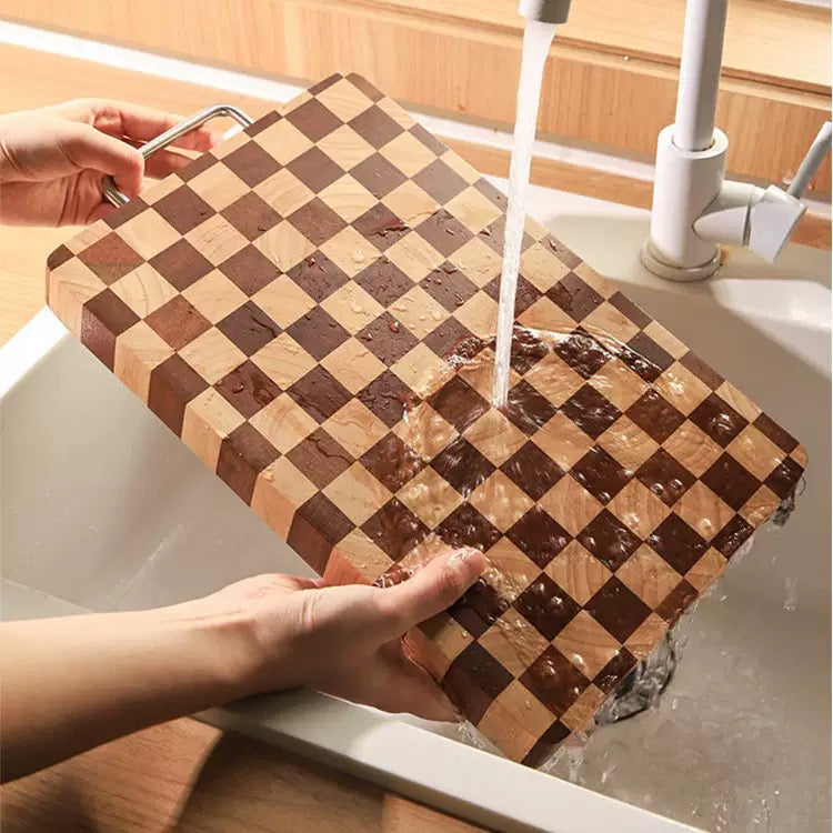 Personalized carved acacia wood cutting board, Mother's Day gift