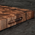 Extra thick personalized carved walnut anvil, housewarming gift
