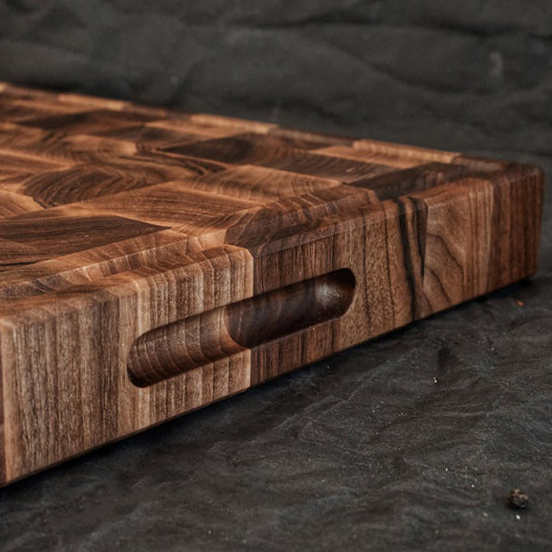 Extra thick personalized carved walnut anvil, housewarming gift