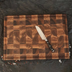 Extra thick personalized carved walnut anvil, housewarming gift