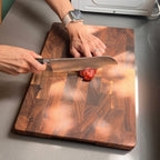 Personalized Walnut Cutting Board,Engraved Cutting Boards with Non-slip Rubber Feet