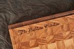 Personalized carved acacia wood cutting board, Mother's Day gift