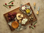 Carved walnut wood cutting boards are available for personalized customization
