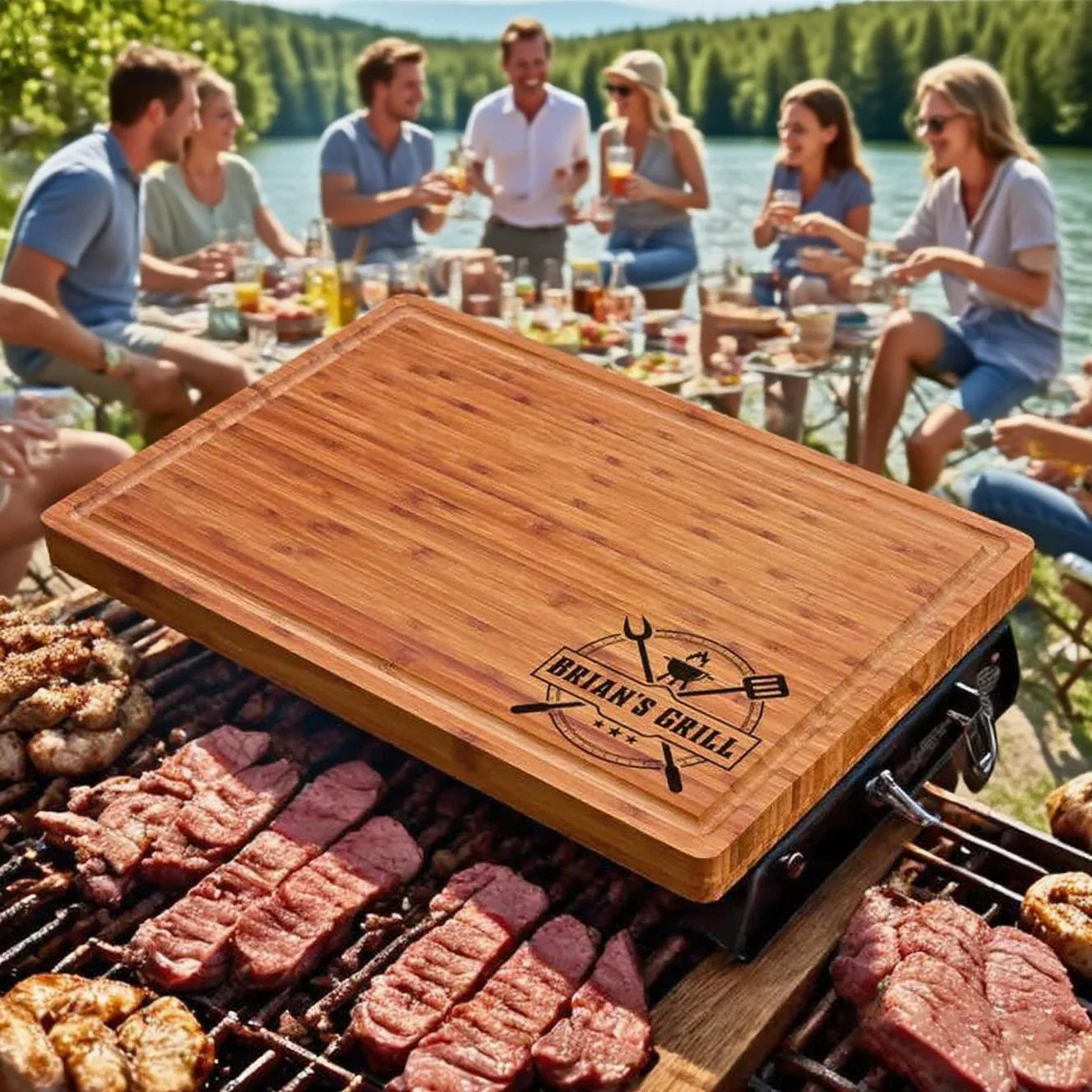 Personalized Custom Engraved Bamboo Cutting Board - Elyseeaqua