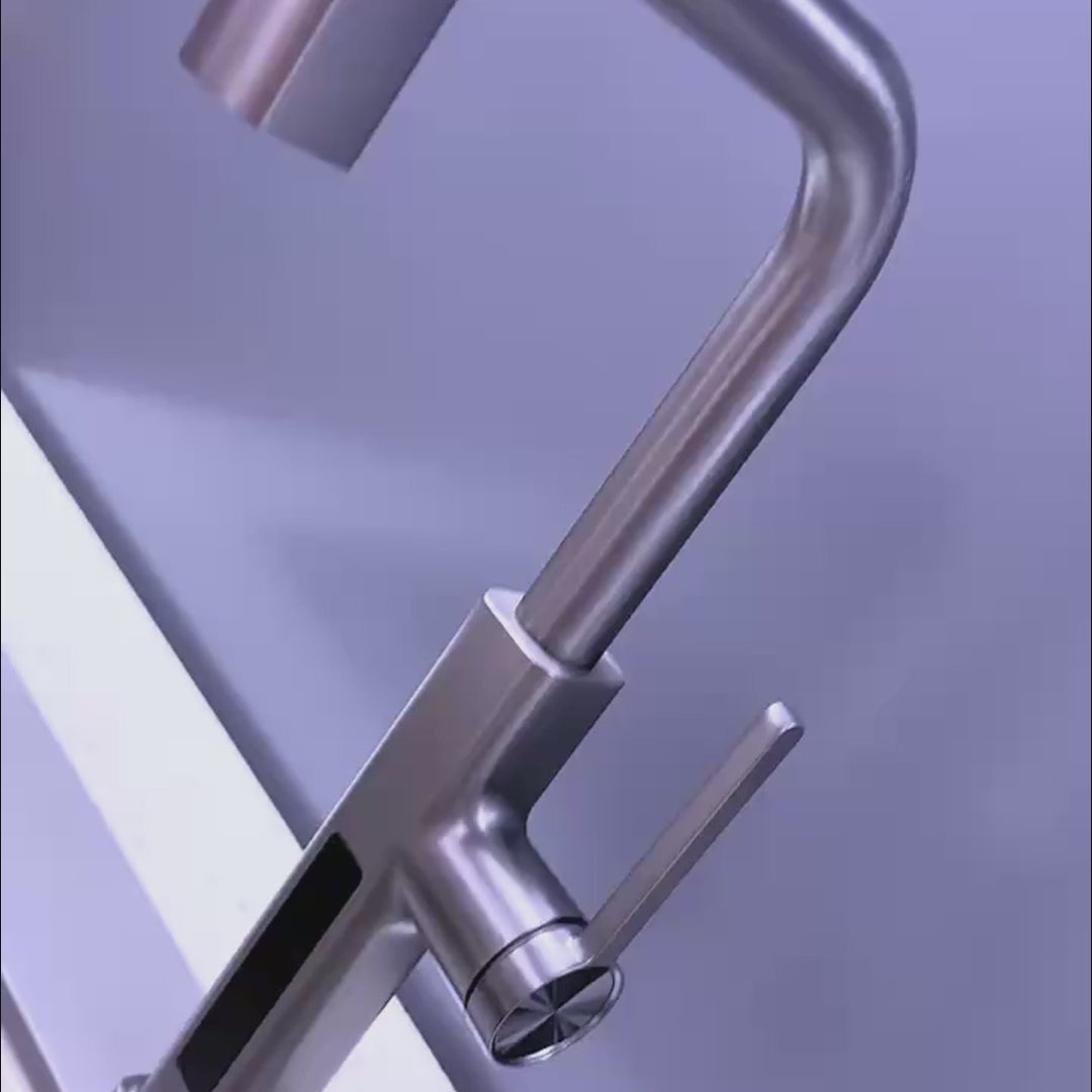 Elyseeaqua Waterfall & Pull-Out Kitchen Faucet